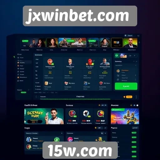 Interface do usuário no site jxwinbet.com