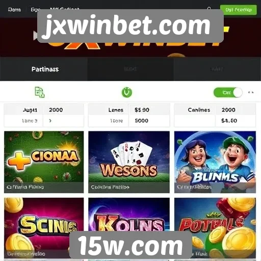 Variedade de jogos disponíveis no jxwinbet